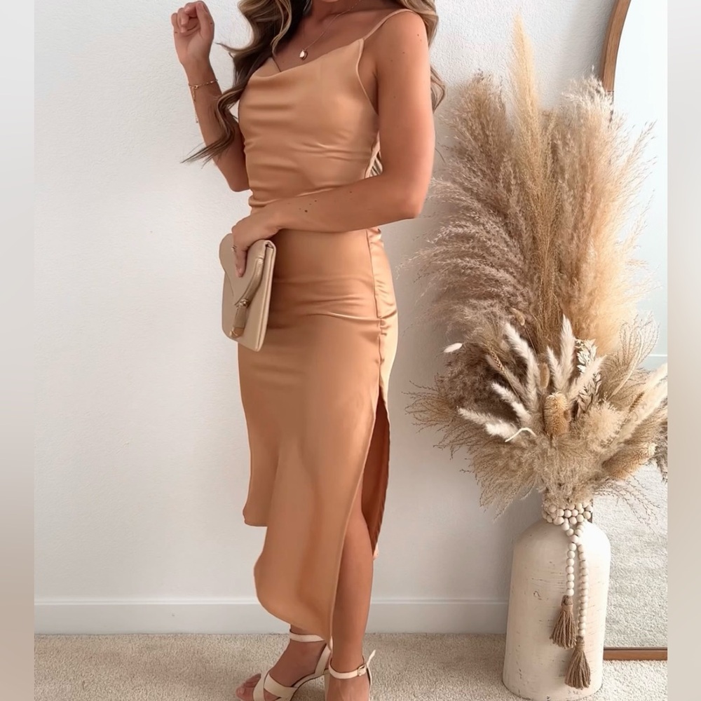 PETAL & PUP CYPRUS DRESS - GOLD